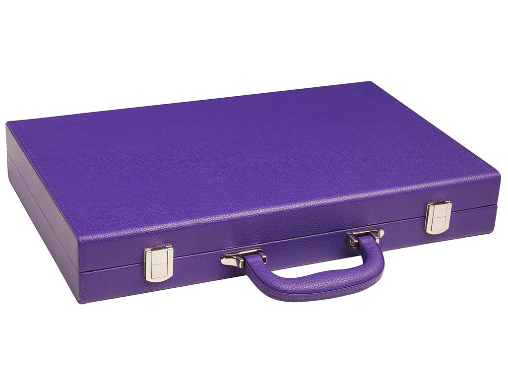 16-inch Premium Backgammon Set - Purple - American-Wholesaler Inc.