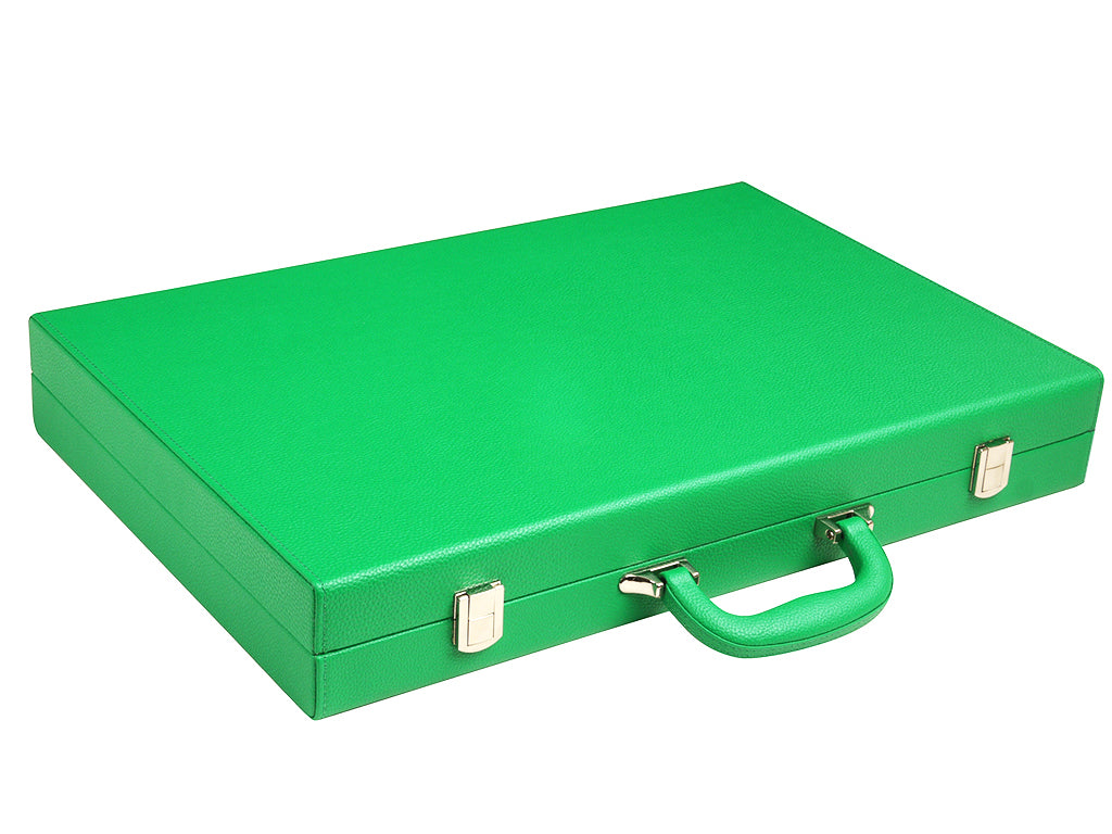 19-inch Premium Backgammon Set - Green - American-Wholesaler Inc.