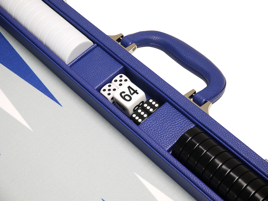 19-inch Premium Backgammon Set - Indigo Blue - GBP - American-Wholesaler Inc.