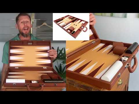 
                  
                    Video in der Galerie ansehen und abspielen, See details on the 19-inch backgammon board by Silverman &amp;amp; Co.
                  
                