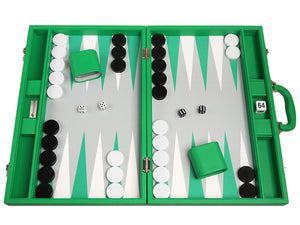 48 x 64 cm Premium Backgammon Set - Grün