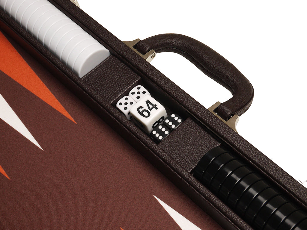19-inch Premium Backgammon Set - Dark Brown - GBP - American-Wholesaler Inc.