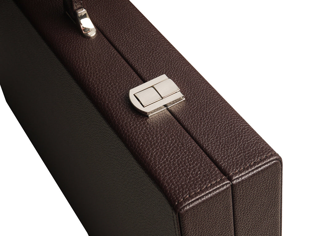 19-inch Premium Backgammon Set - Dark Brown - GBP - American-Wholesaler Inc.