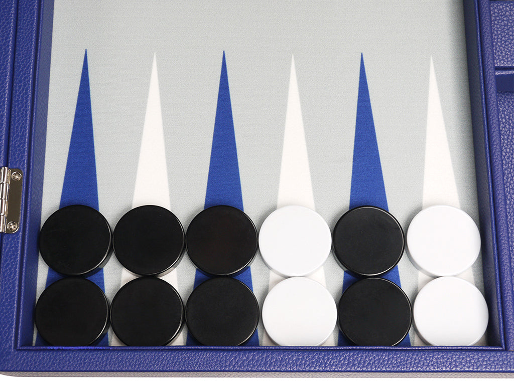19-inch Premium Backgammon Set - Indigo Blue - EUR - American-Wholesaler Inc.